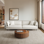 Vanilla Brown Leather Sofa