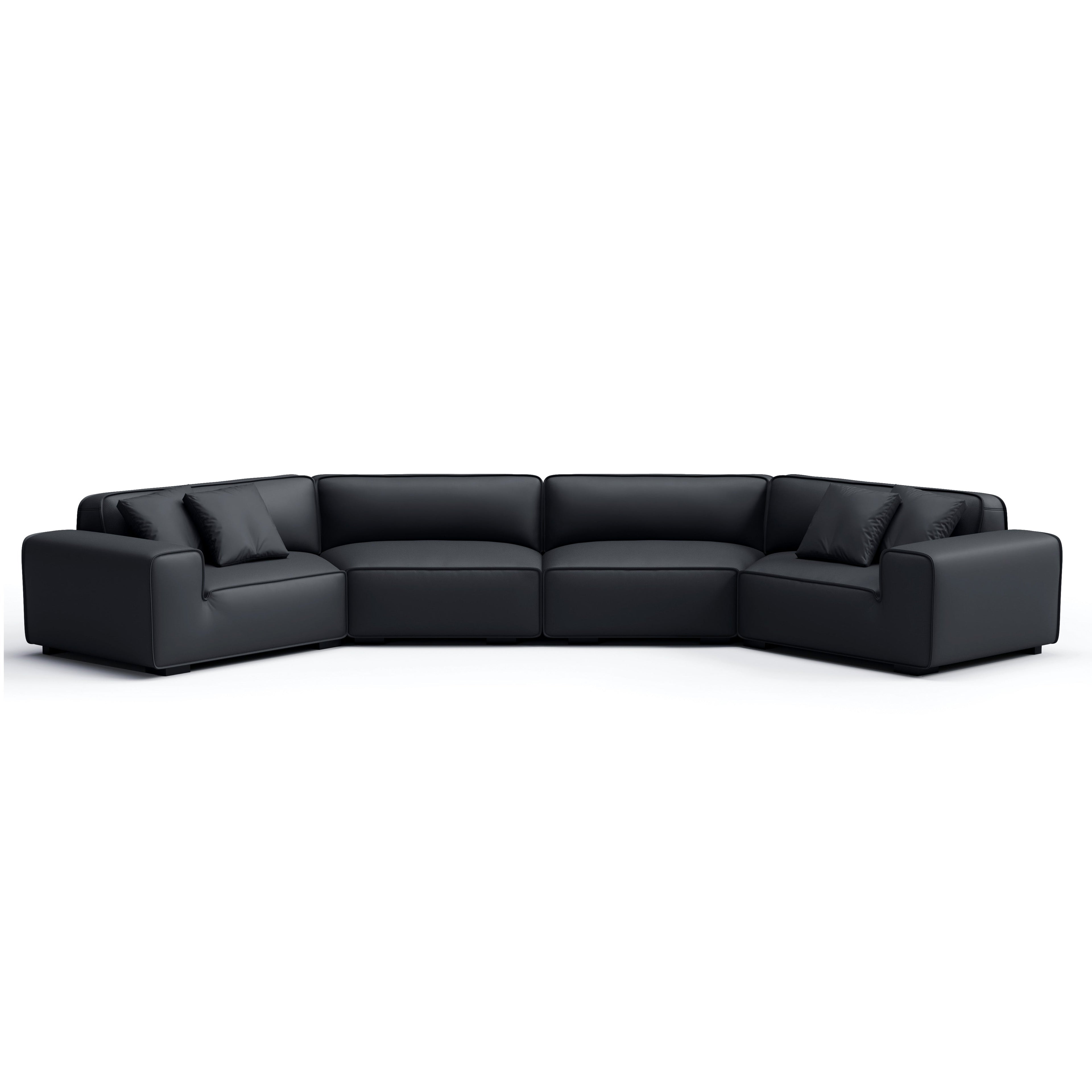 Domus U-Shaped Curved Modular Sectional Sofa
