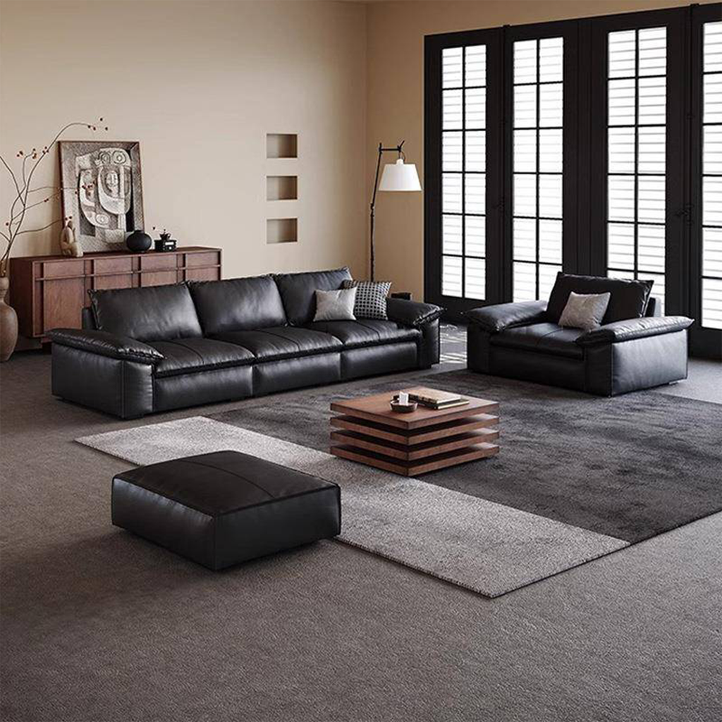 Brownie Modern Luxe Leather Sofa
