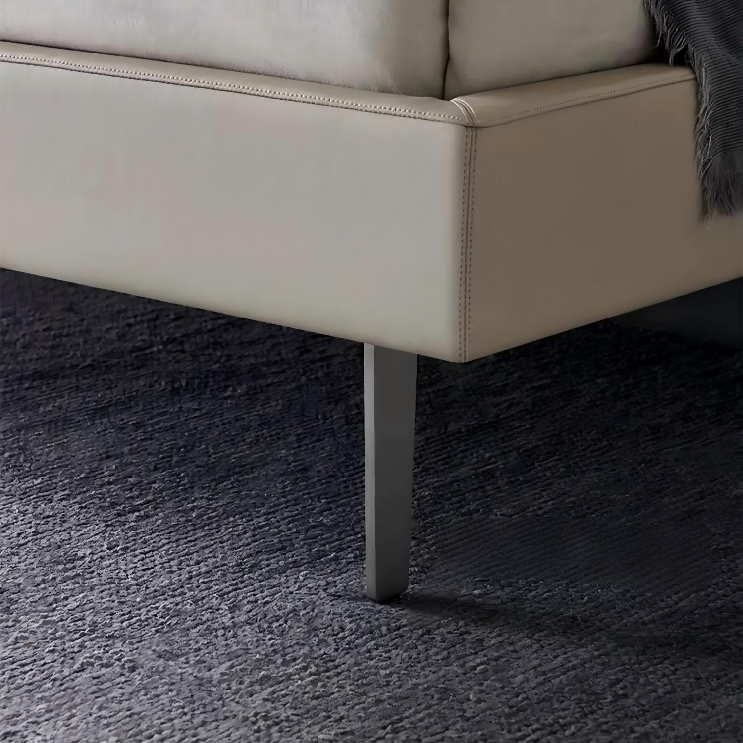 Mocha Slice Leather Bed