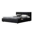 Sugar Cube Leather Bed