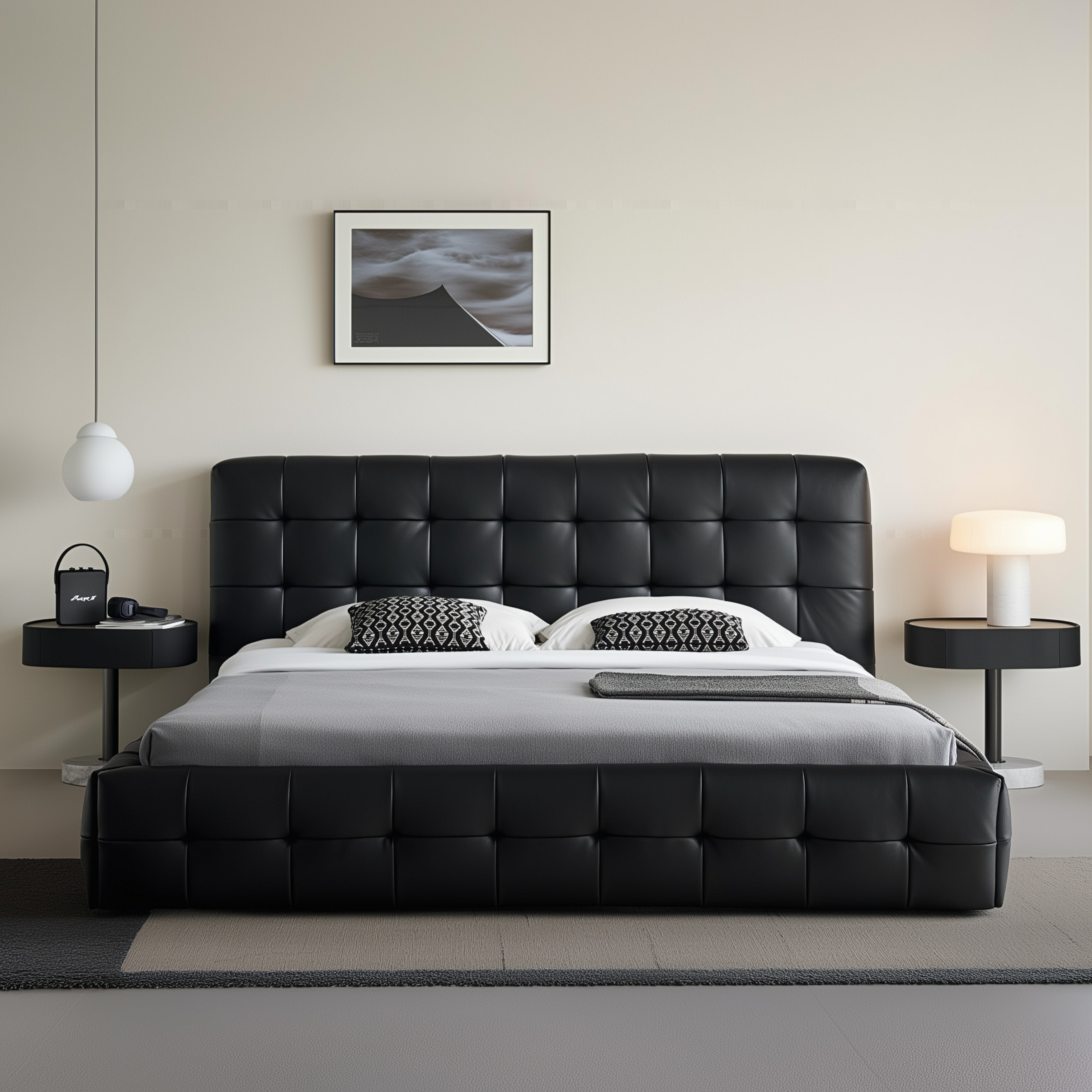 Marshmallow Leather Bed