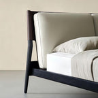 Truffle Cream Leather Bed