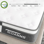 Matelas hybride en mousse à mémoire de forme et à ressorts de 10 pouces