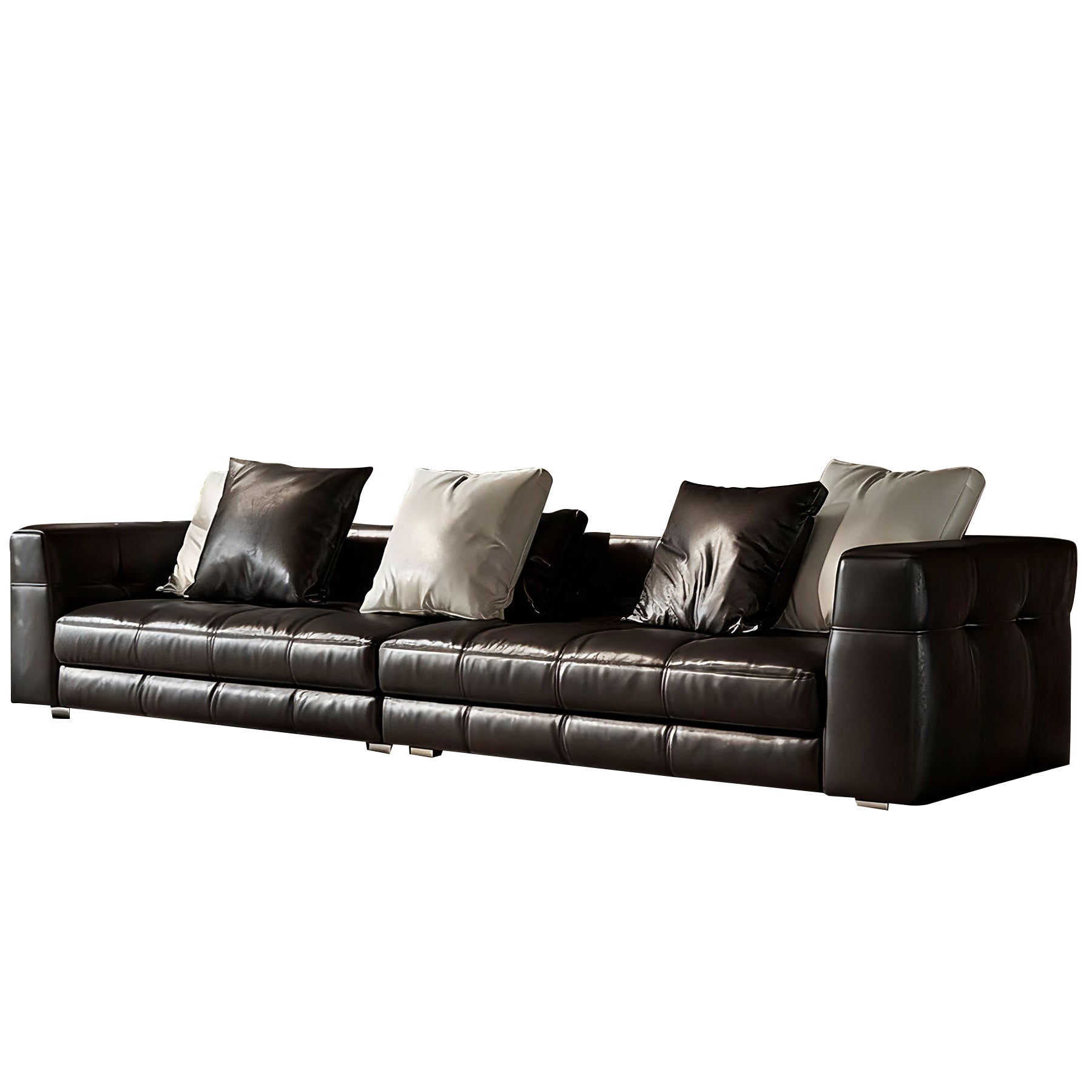 Blazer Black Leather Sofa