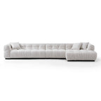 Boba Cream Leathaire Sectional Set
