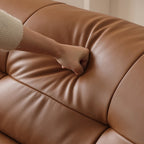 Ridhay Leather Sleeper Sofa
