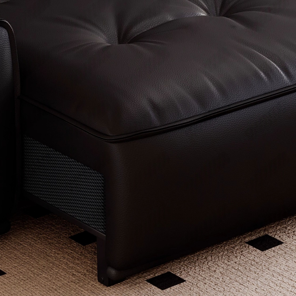 Onyx Leather Electric Recliner Sofa Bed