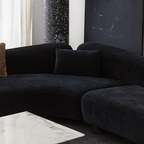 Velvet Curved Sectional Sofa
