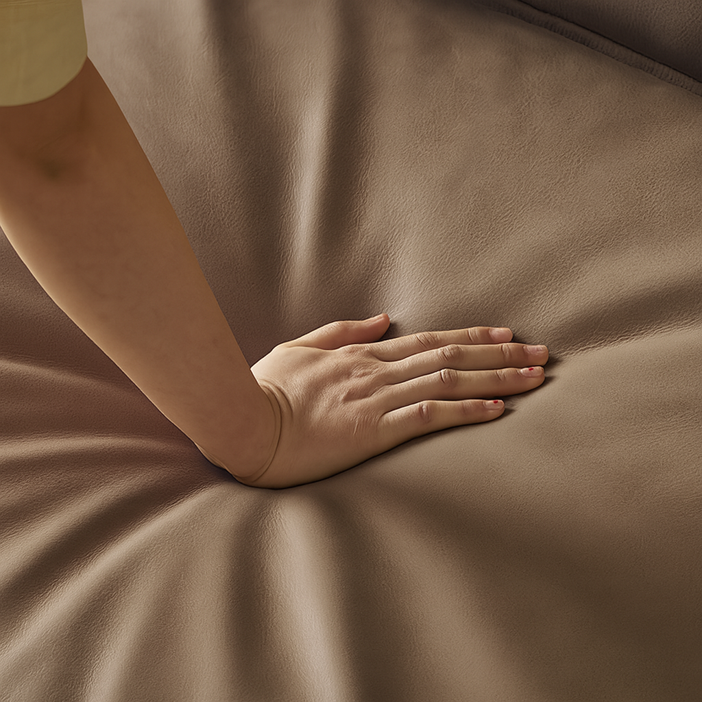 Deacon Modern Nubuck Leather Sofa