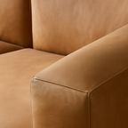 Geometry Low Profile Italian Leather Sectional
