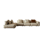 Sugar Cube Leather Sectional