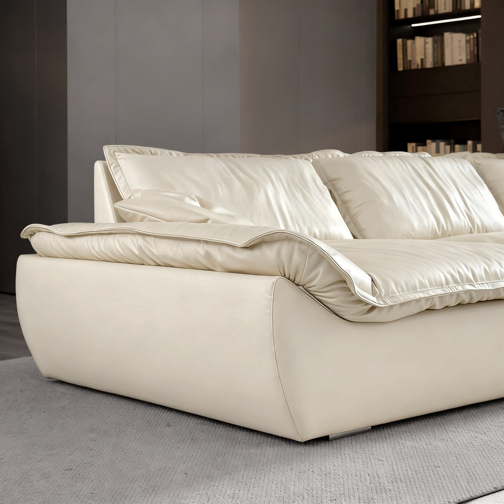 Raisa Vintage Leather Sailboat Sofa