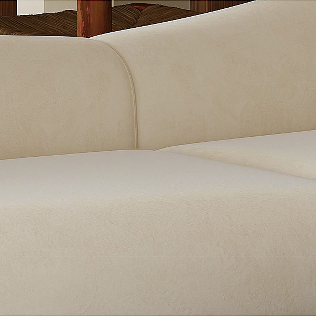 Arcana Curved Premium Velvet Sofa
