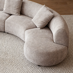 Nestled Curved Open-End Sectional Sofa