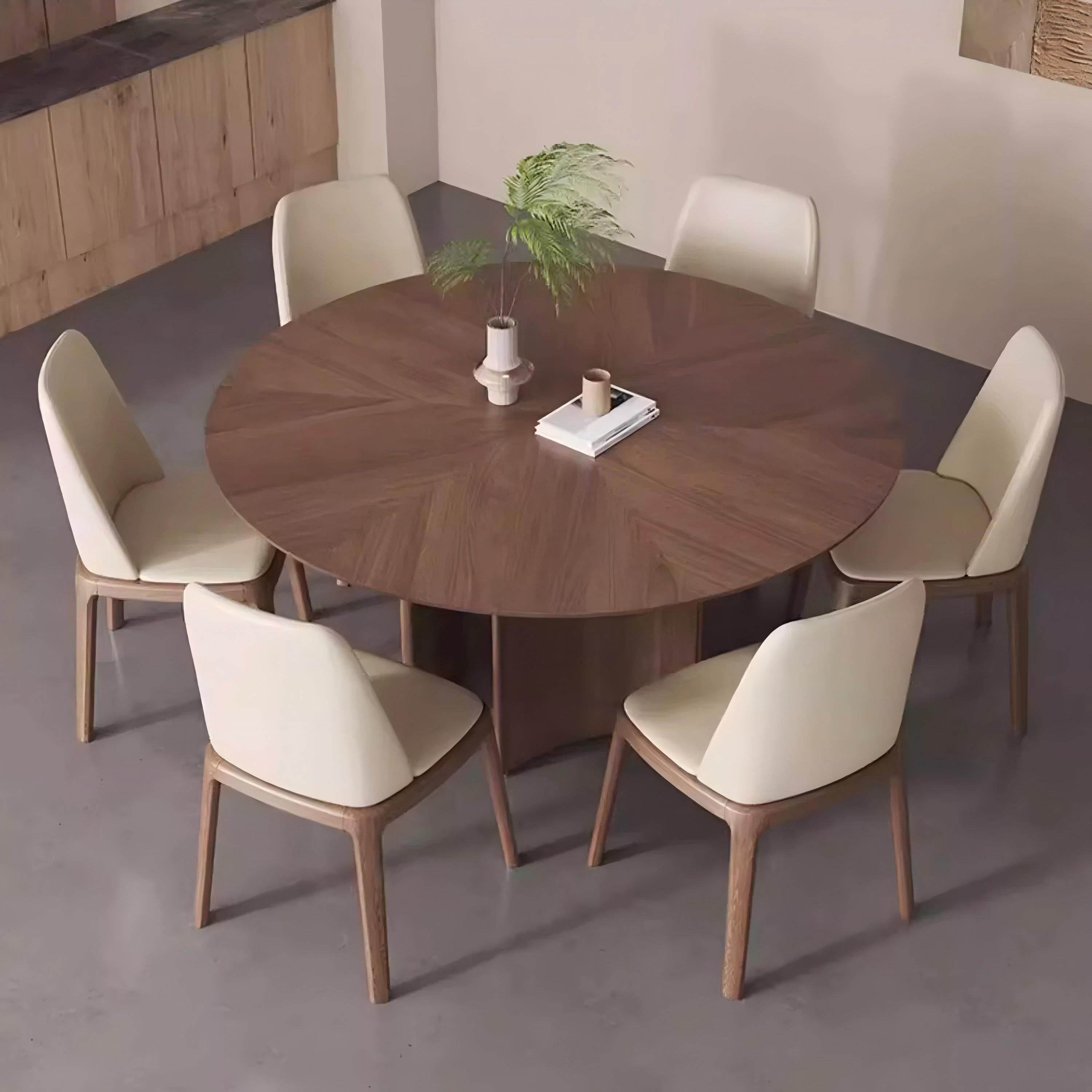 Bellini Solid Wood Round Dining Table