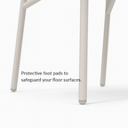 Chloe Outdoor 4-Person Patio Dining Set with Round Teak-Top Table