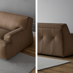 Deacon Modern Nubuck Leather Sofa