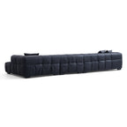 Boba Black Leathaire Sectional