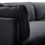 Vanilla Brown Leather Sofa