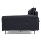 Lewis Adjustable Backrest Ultra-Wide Leather Sofa