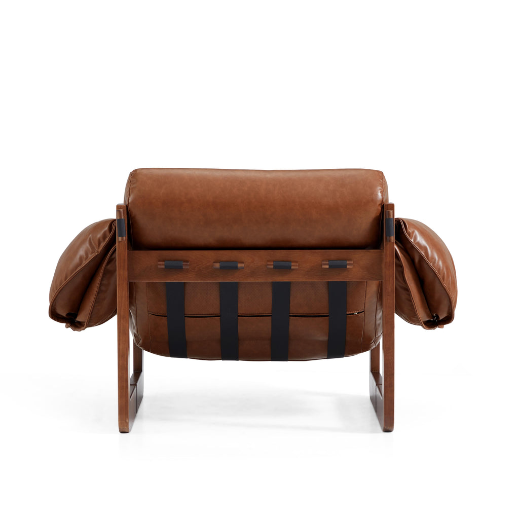 Retro Modern Leather Lounge Chair