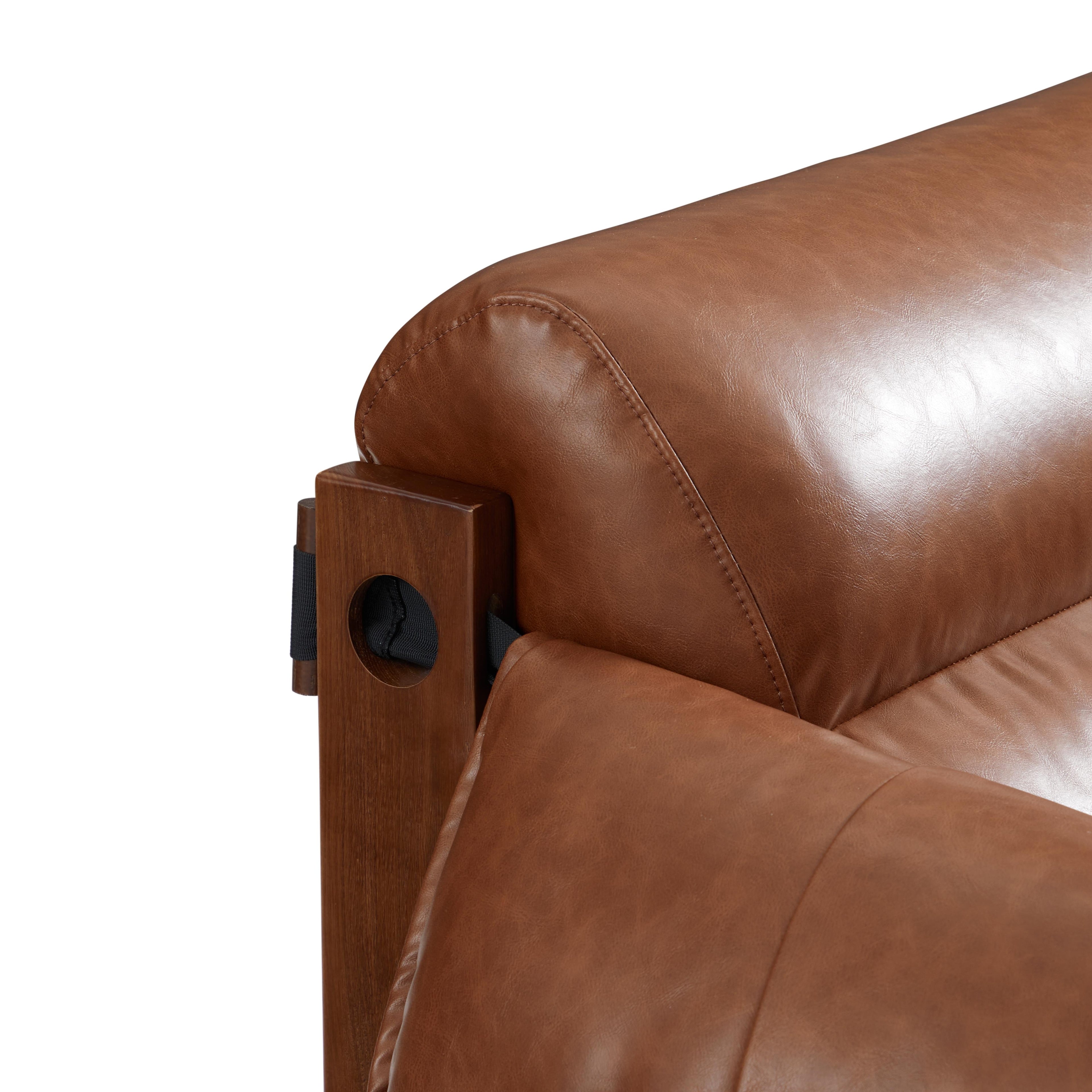 Retro Modern Leather Lounge Chair