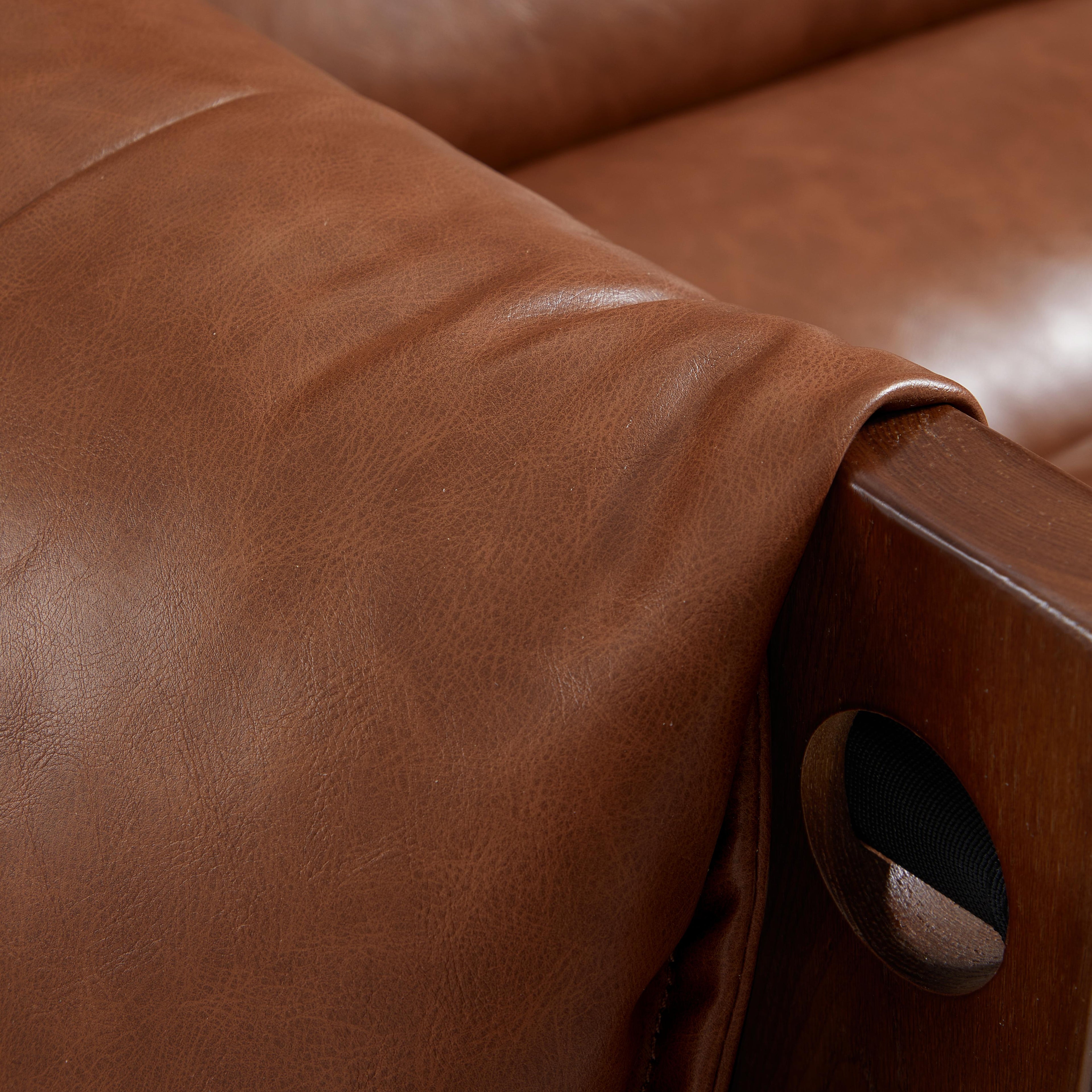 Retro Modern Leather Lounge Chair