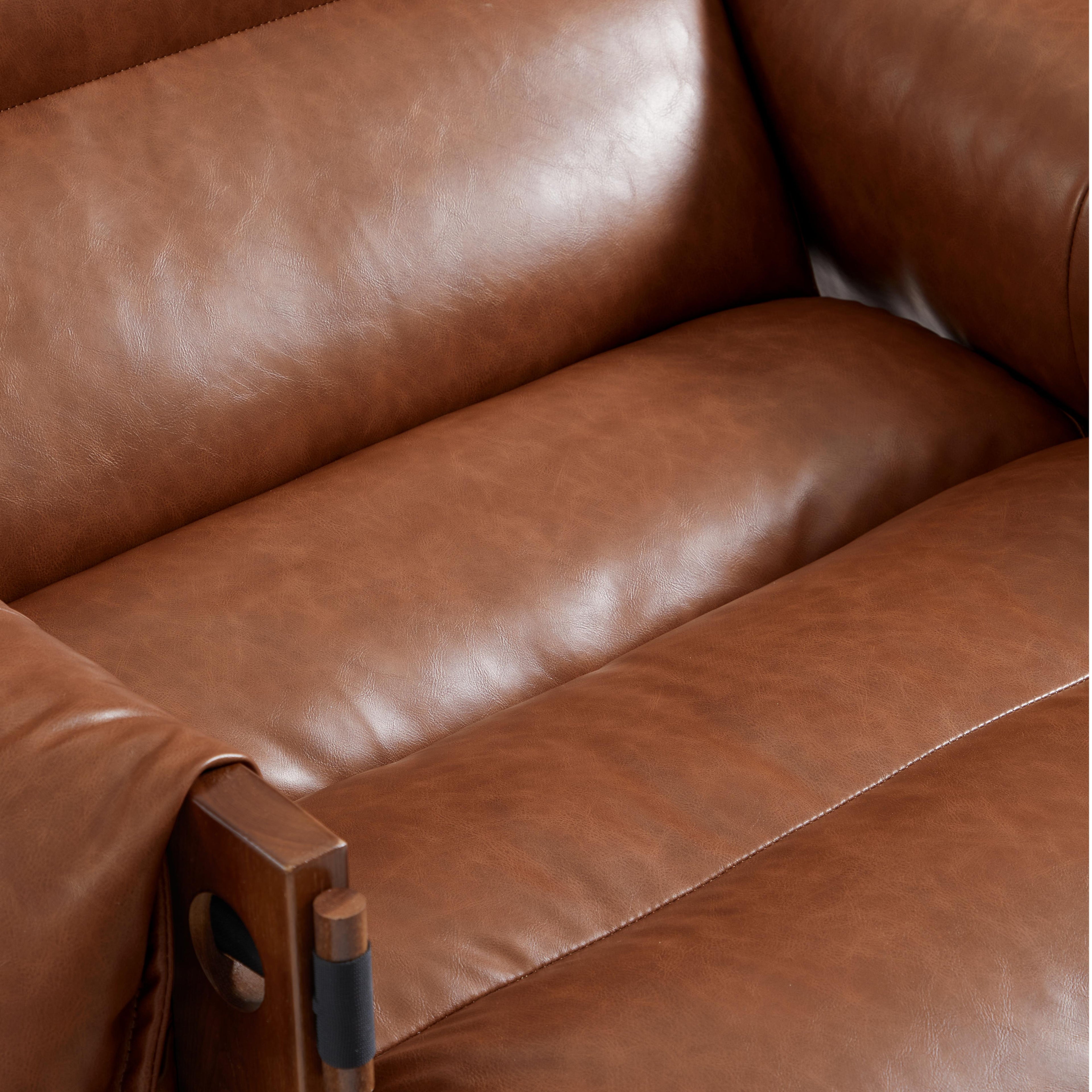 Retro Modern Leather Lounge Chair