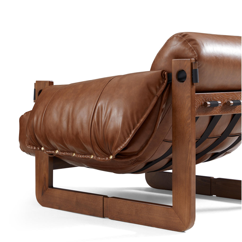 Retro Modern Leather Lounge Chair