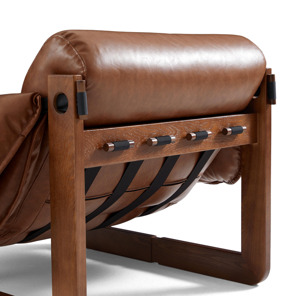 Retro Modern Leather Lounge Chair