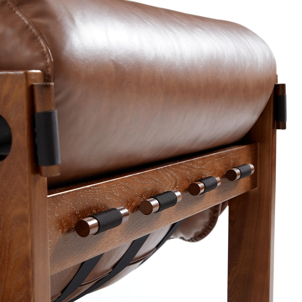 Retro Modern Leather Lounge Chair