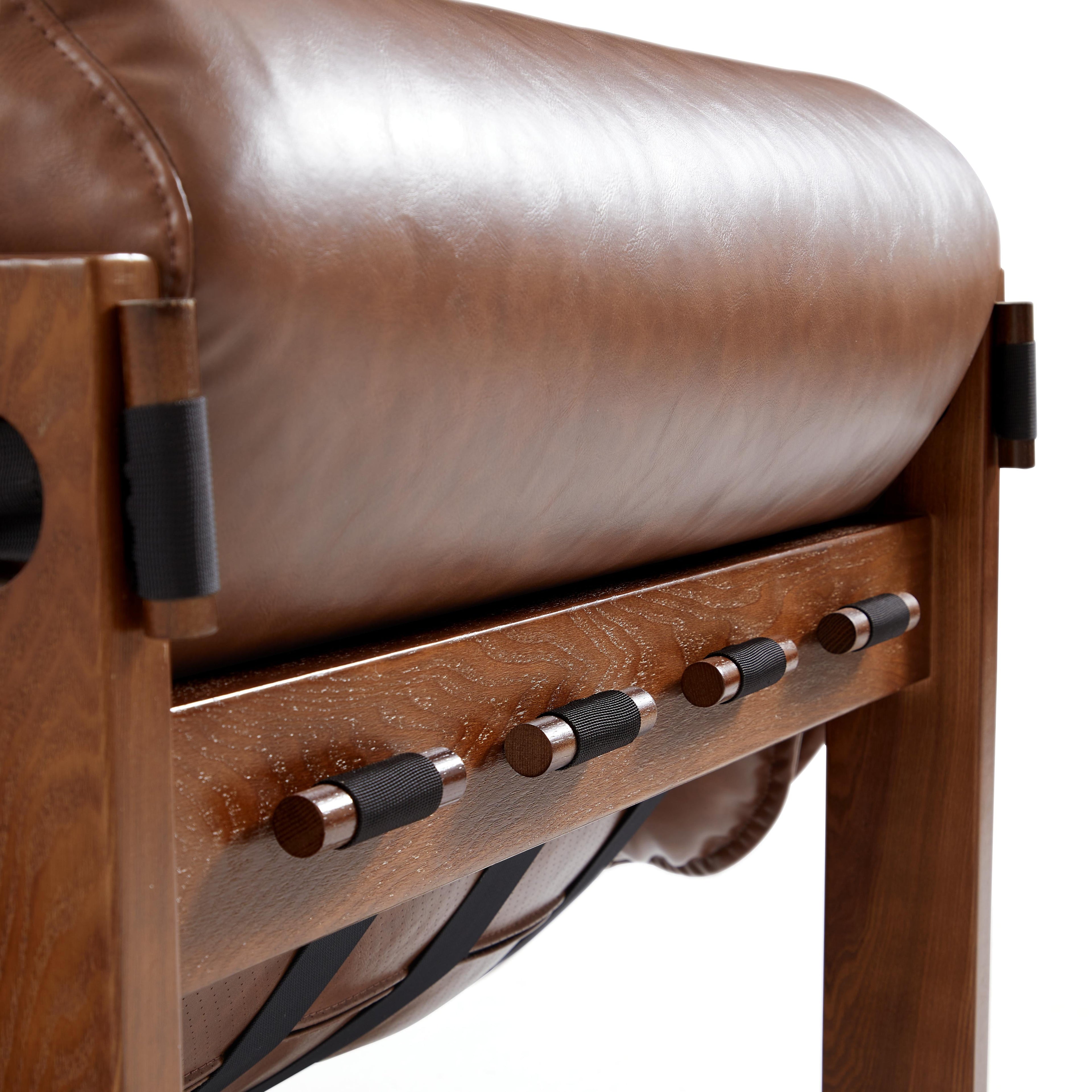 Retro Modern Leather Lounge Chair