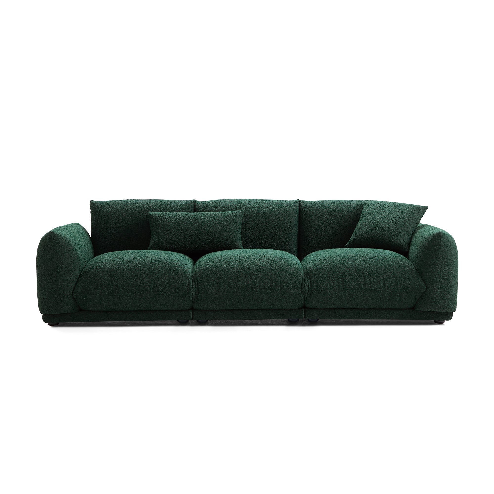 Verdant Lounge Green Boucle Sofa