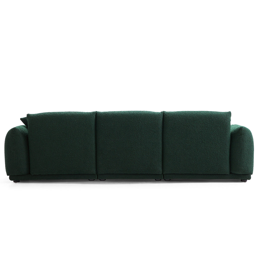 Verdant Lounge Green Boucle Sofa