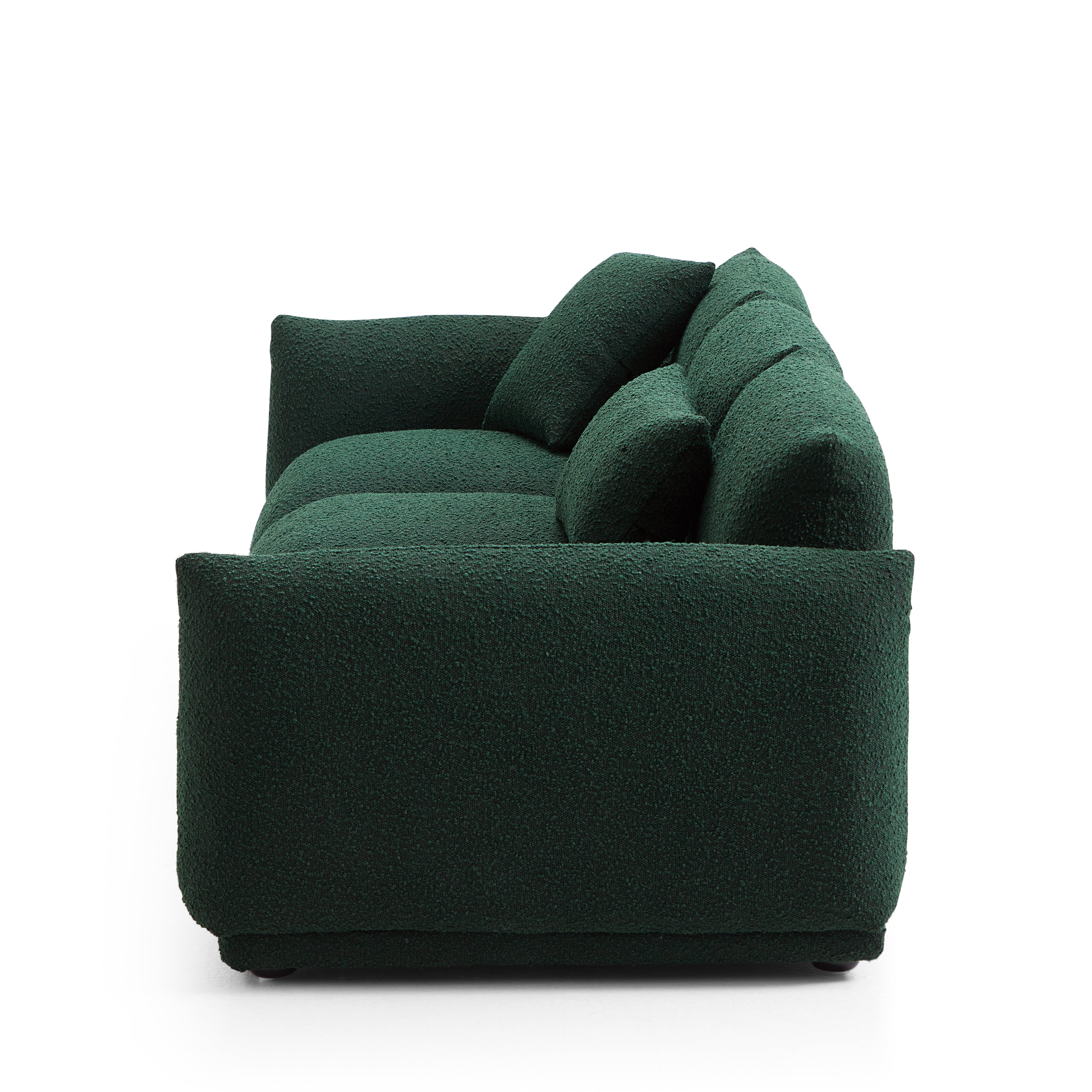 Verdant Lounge Green Boucle Sofa
