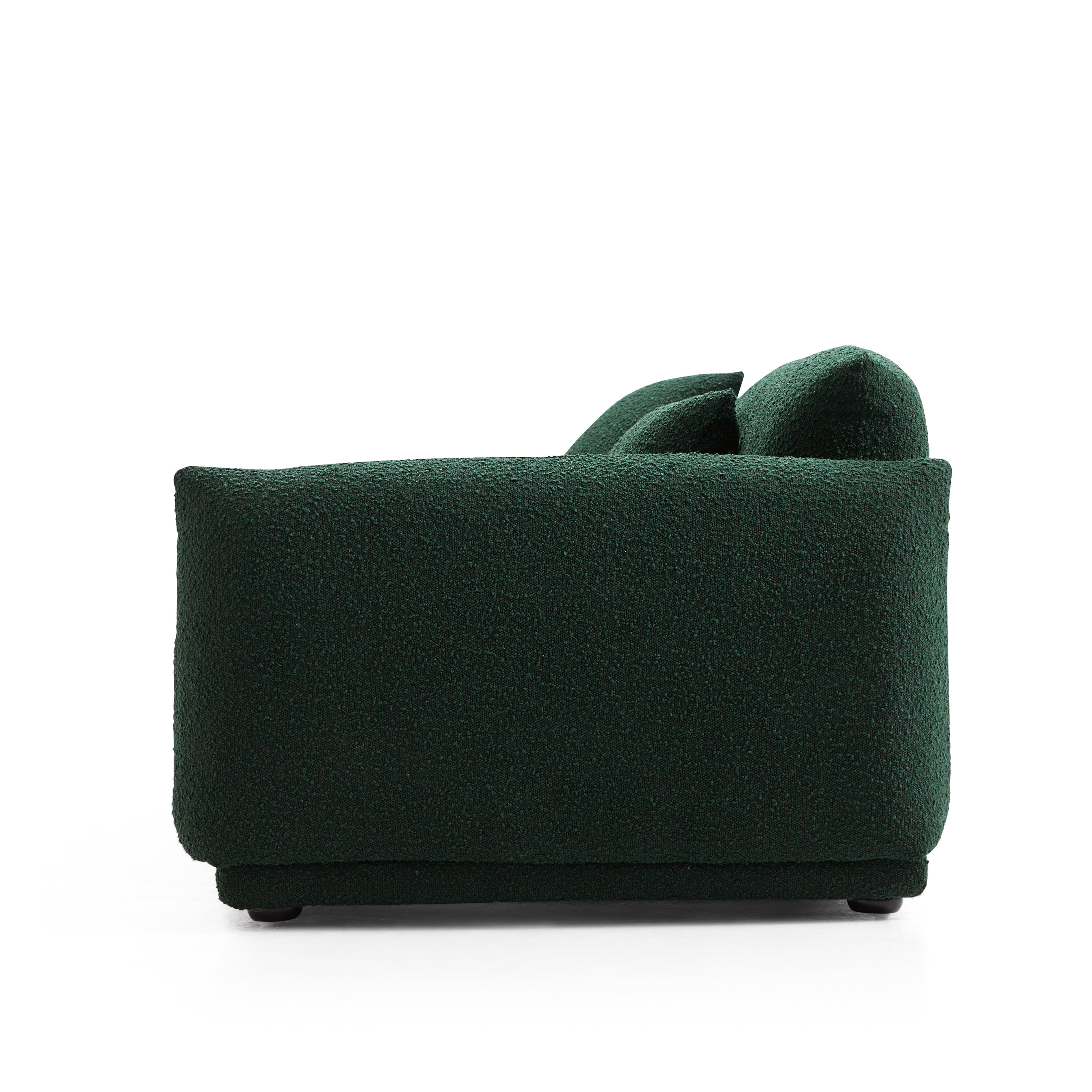 Verdant Lounge Green Boucle Sofa