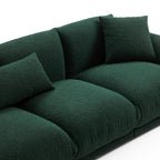 Verdant Lounge Green Boucle Sofa