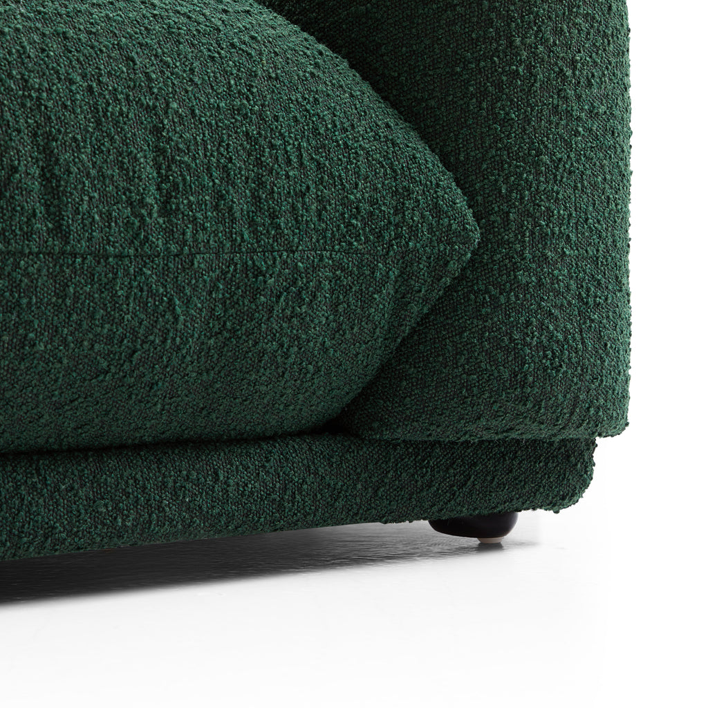 Verdant Lounge Green Boucle Sofa