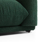Verdant Lounge Green Boucle Armchair