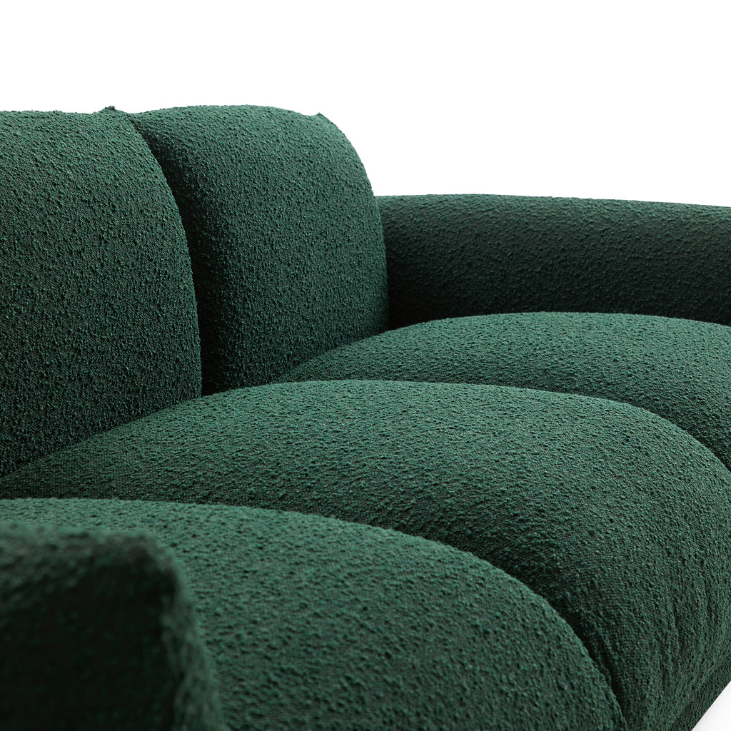 Verdant Lounge Green Boucle Sofa