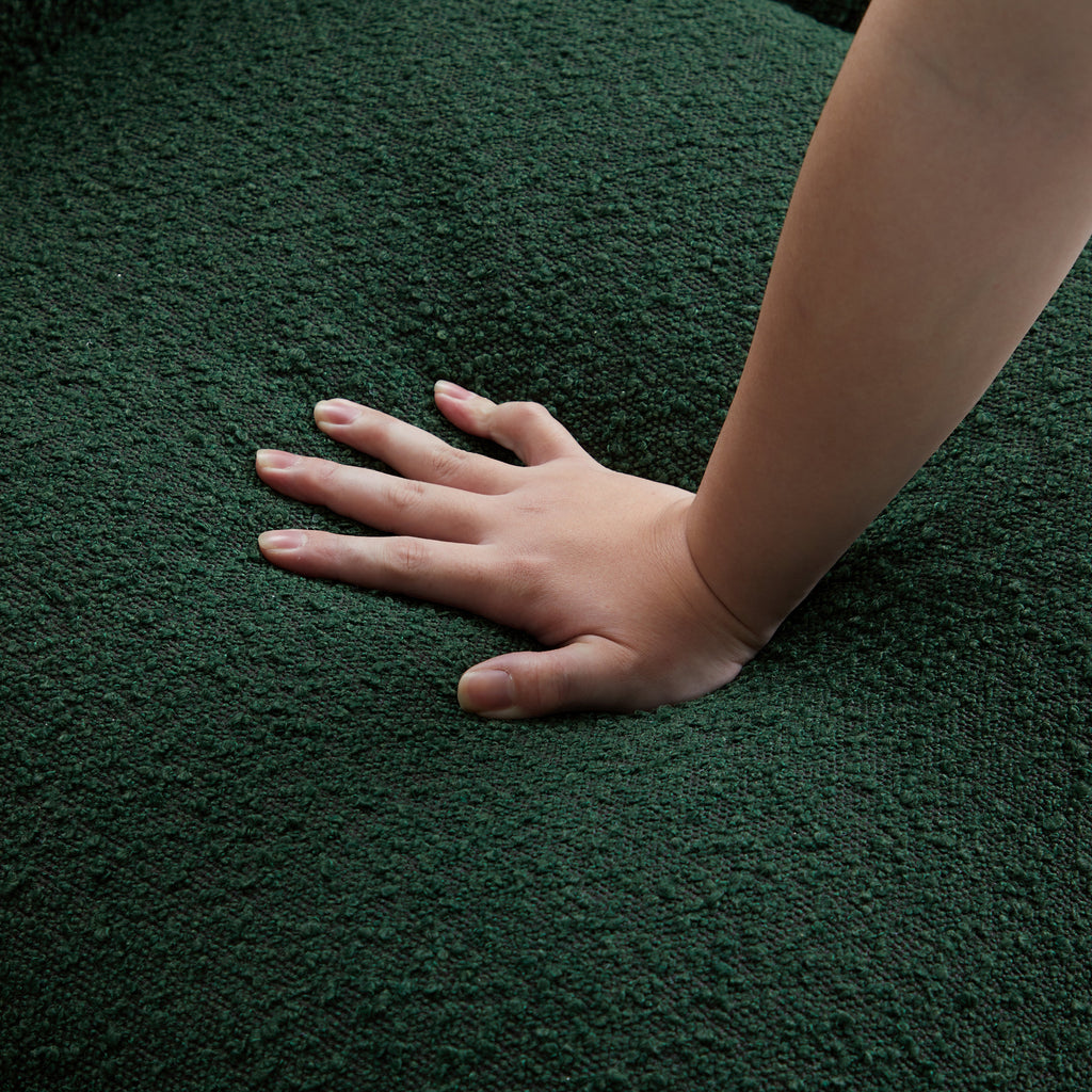 Verdant Lounge Green Boucle Sofa