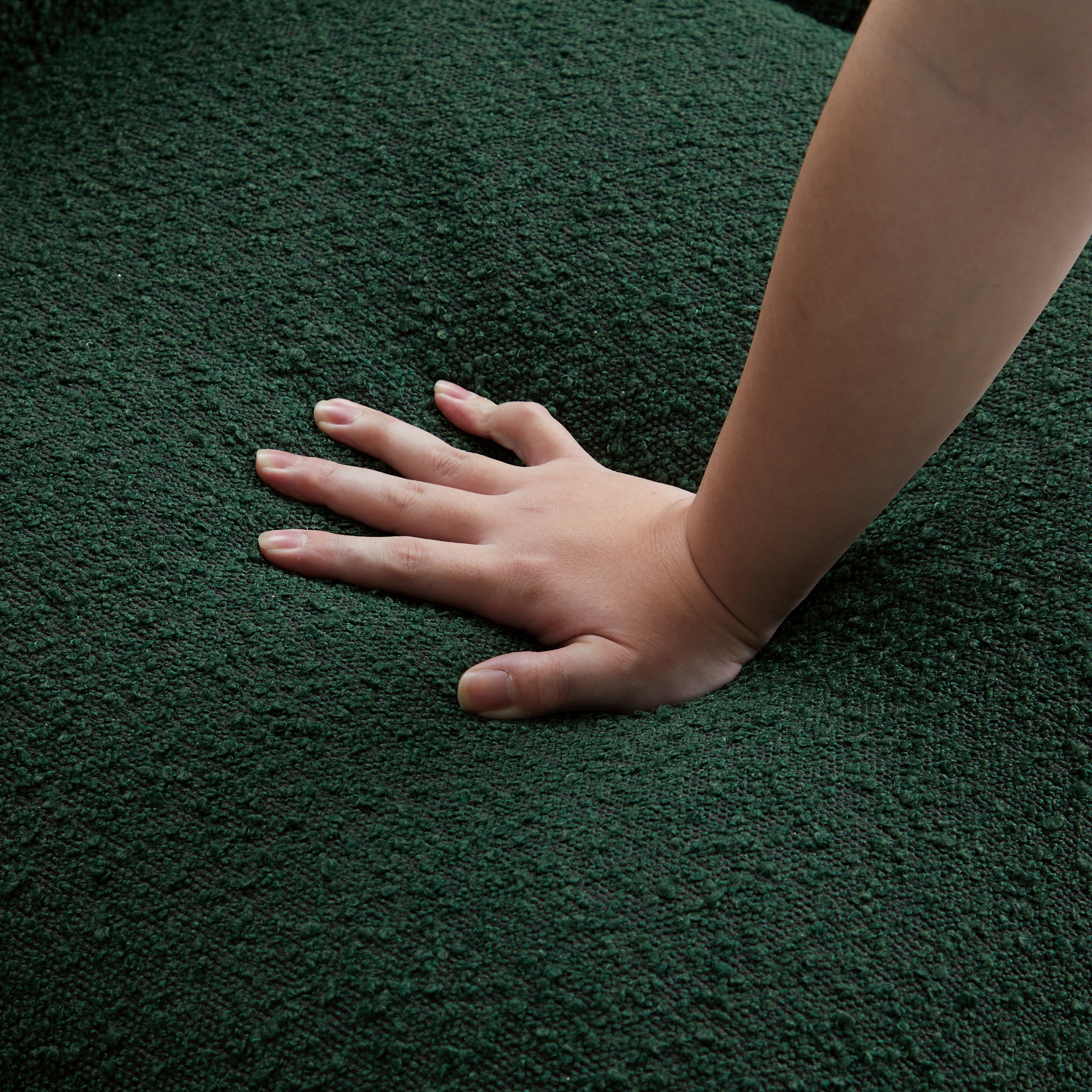 Verdant Lounge Green Boucle Sofa