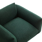 Verdant Lounge Green Boucle Armchair