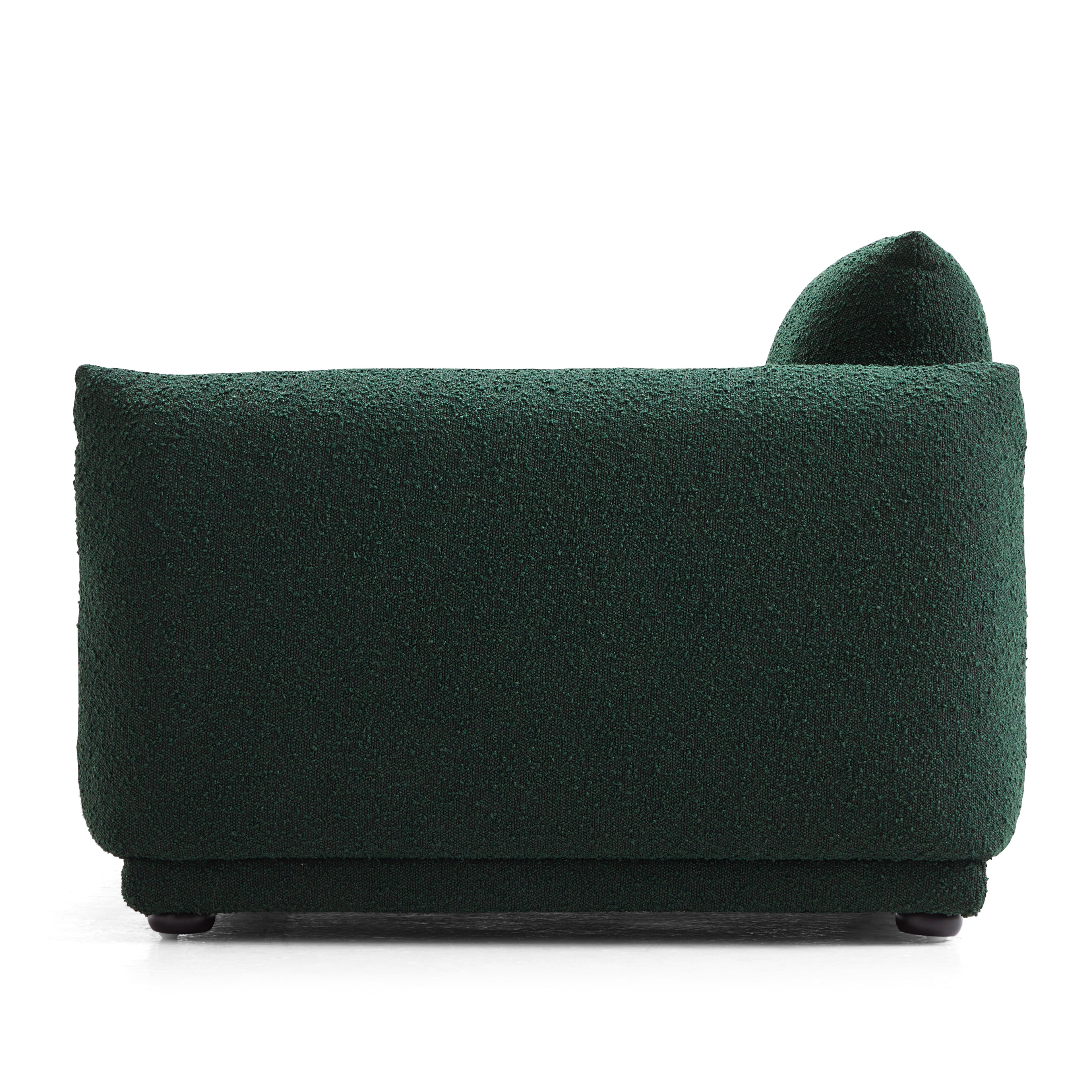Verdant Lounge Green Boucle Armchair