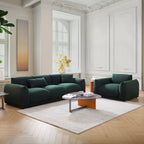 Verdant Lounge Green Boucle Sofa
