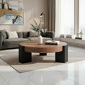 Ombre Walnut Round Coffee Table