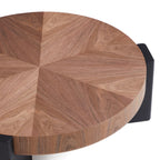Ombre Walnut Round Coffee Table