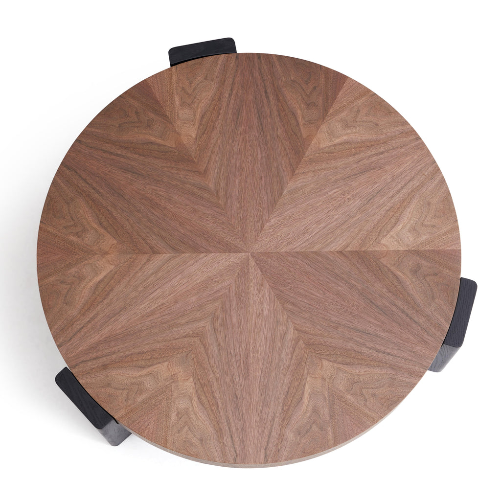 Ombre Walnut Round Coffee Table
