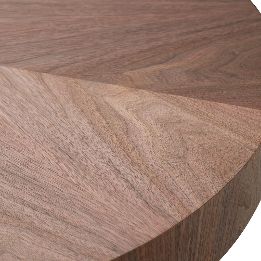 Ombre Walnut Round Coffee Table